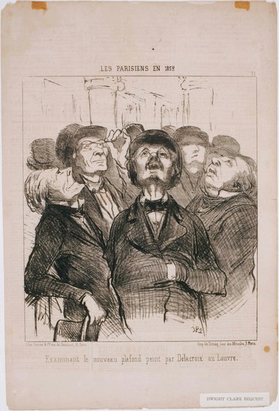 Die Pariser im Jahr 1852- Untersuchung der neuen Decke...Von Delacroix von Honoré Daumier